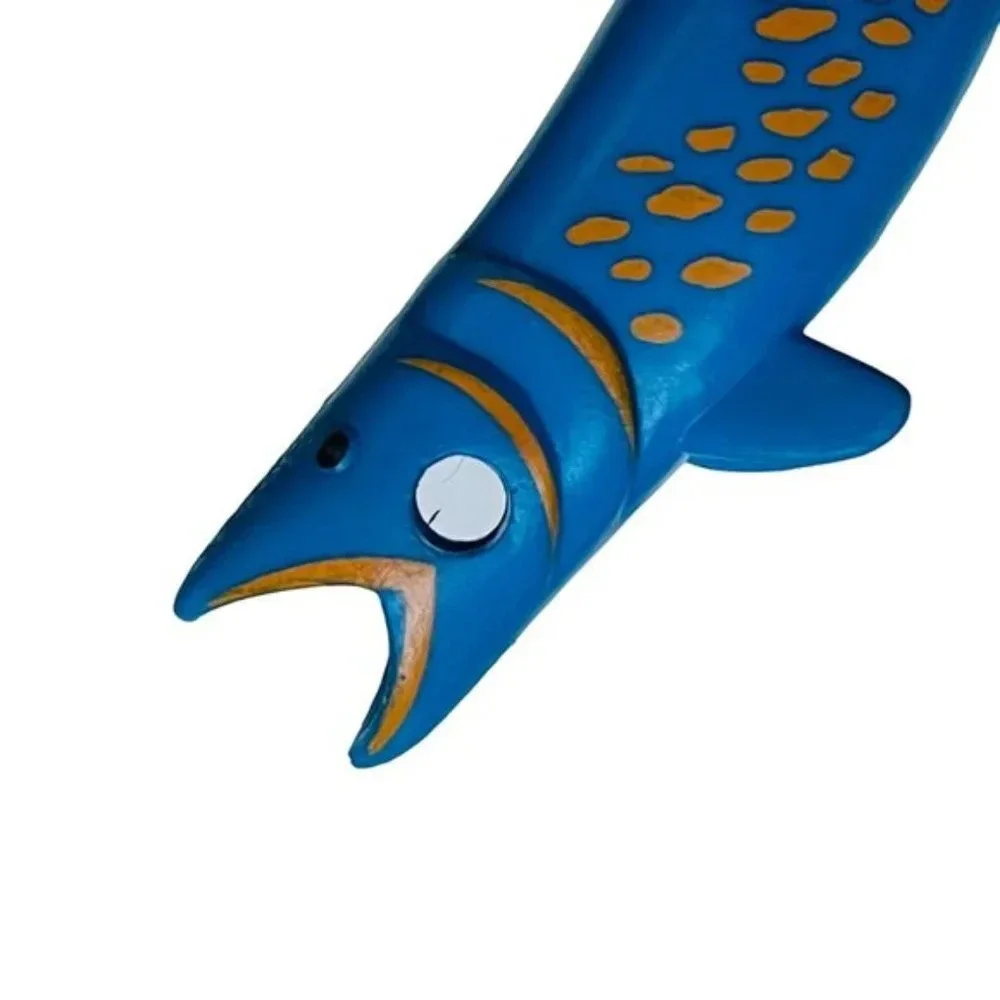 Fish Blue Kids Toy‎ Gold Specks 4 Inches Long Learning Blue Marine Nautical